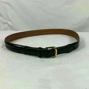 Men's Leather Belt- Size 36- Black Leather
